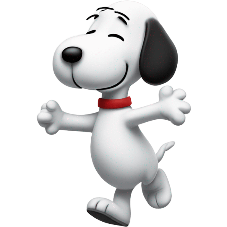 snoopy dancing emoji