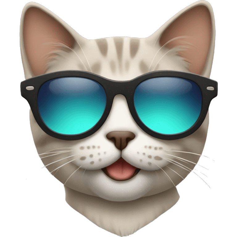 Cat with sunglasses emoji