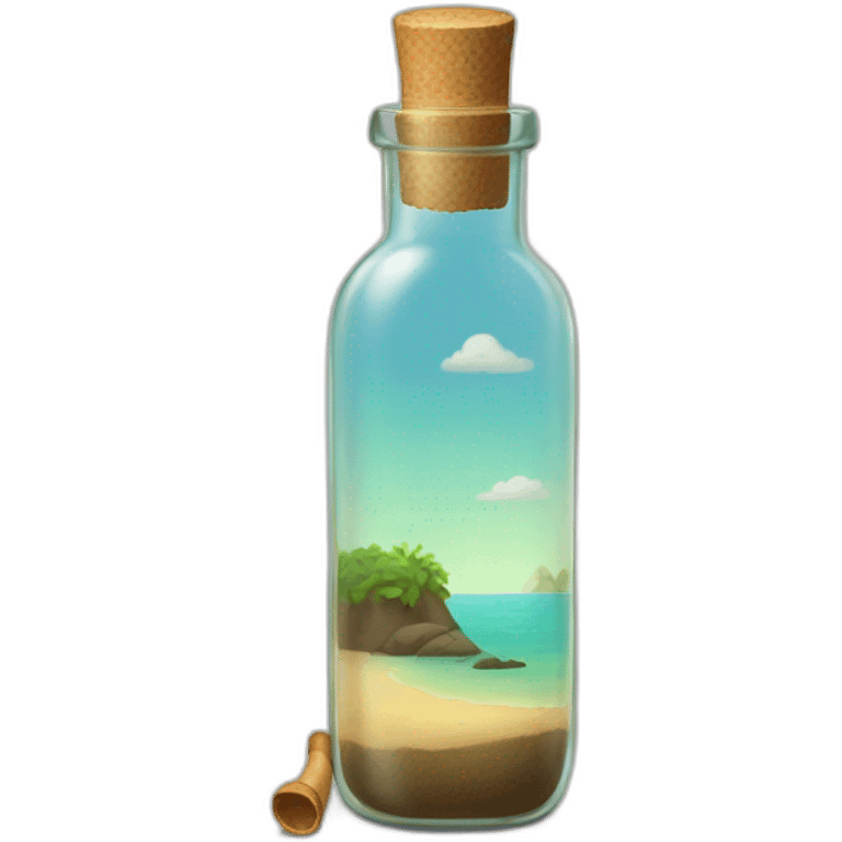 message in a bottle emoji