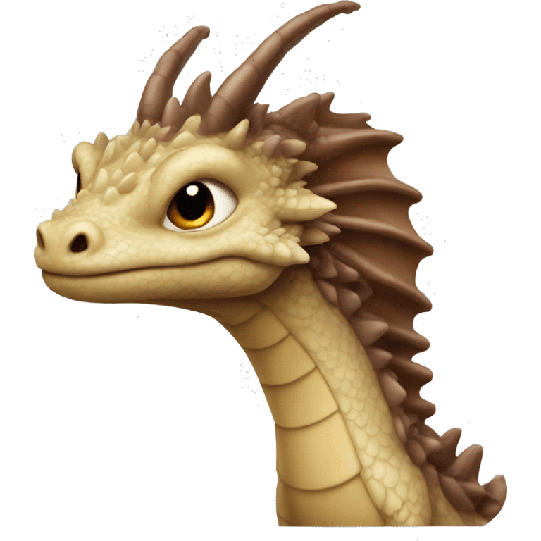 Petit dragon marron  emoji