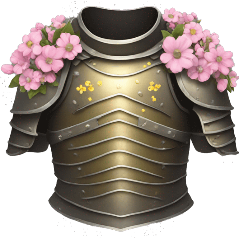 torso armor covered in flowers emoji