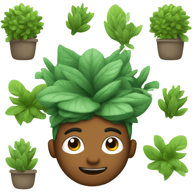 Crazy plant person emoji