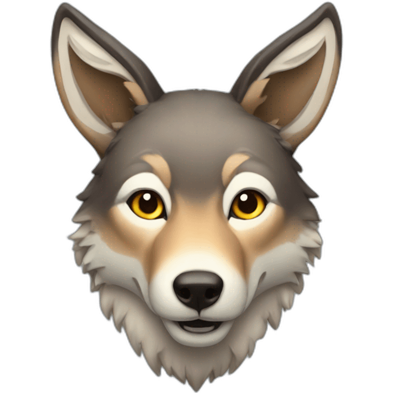 wolf deer  emoji