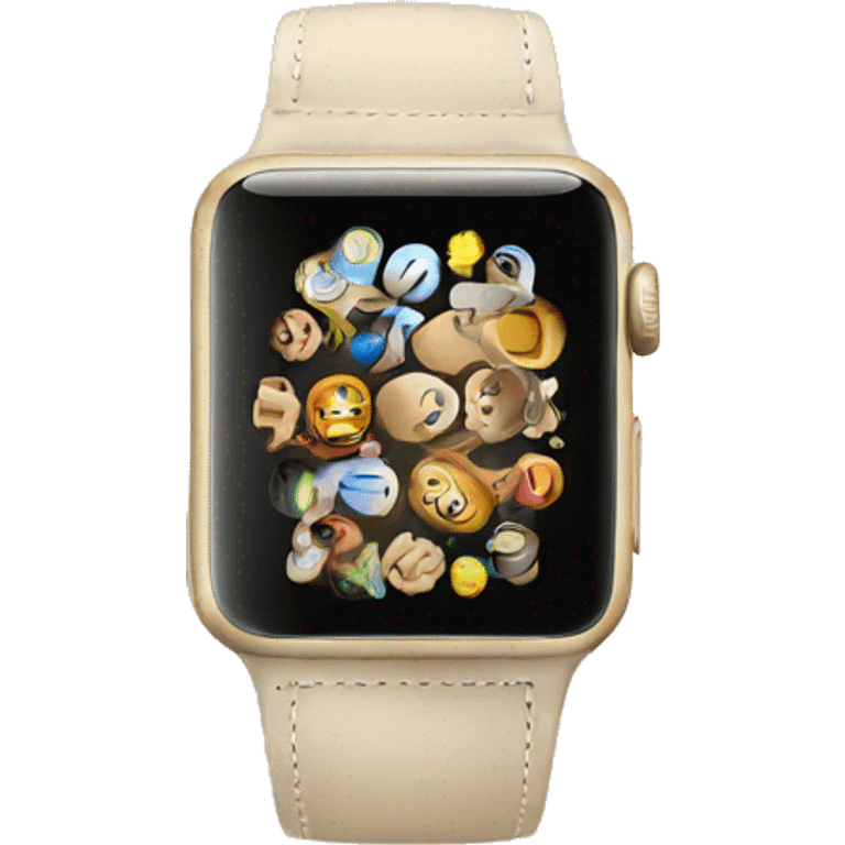 Iwatch beige band emoji