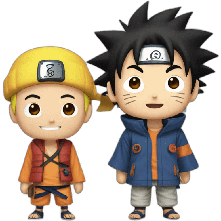 Luffy and Naruto  emoji