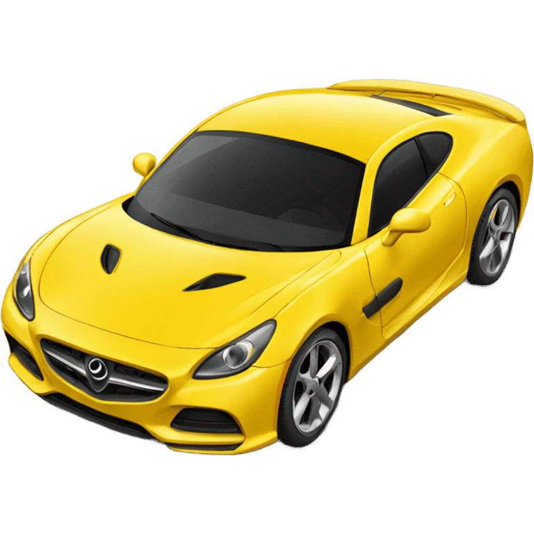 Fast yellow sport car emoji