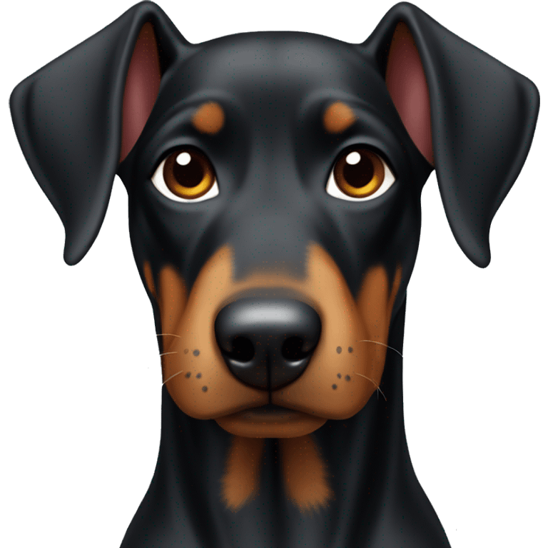 mini doberman  emoji