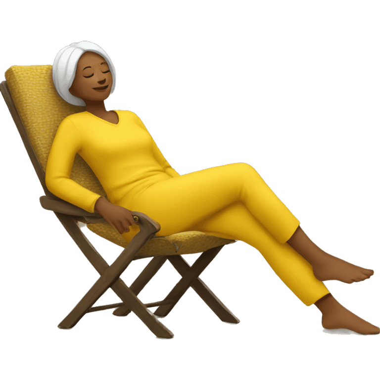 yellow woman relax emoji