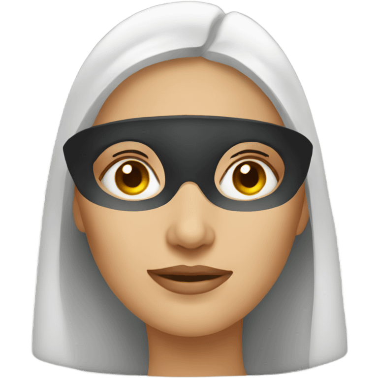 A woman blind emoji