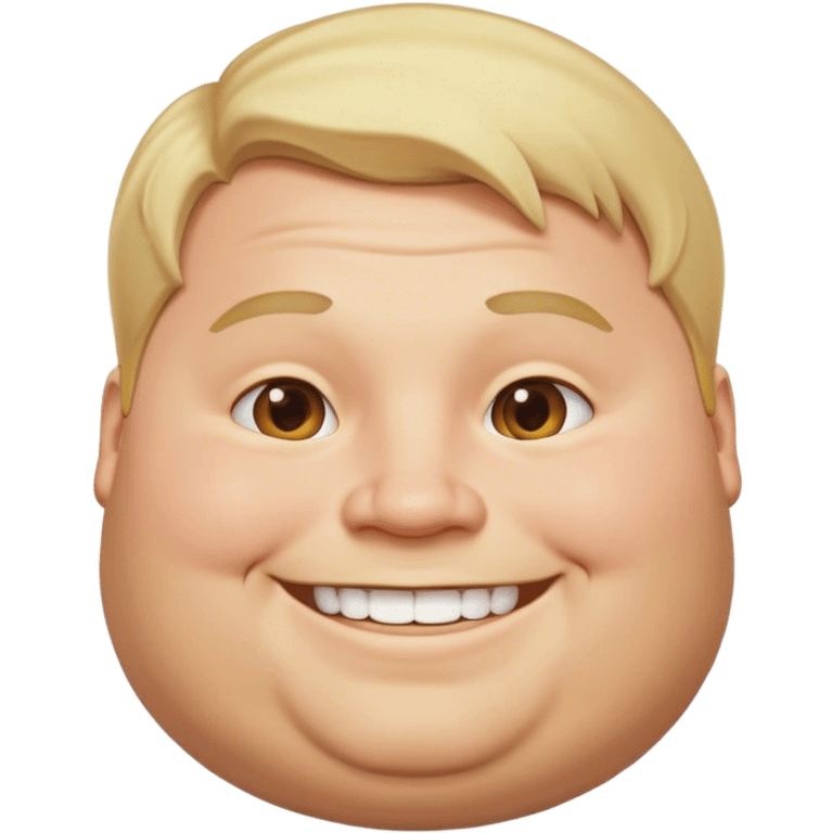 Fat blonde guy emoji