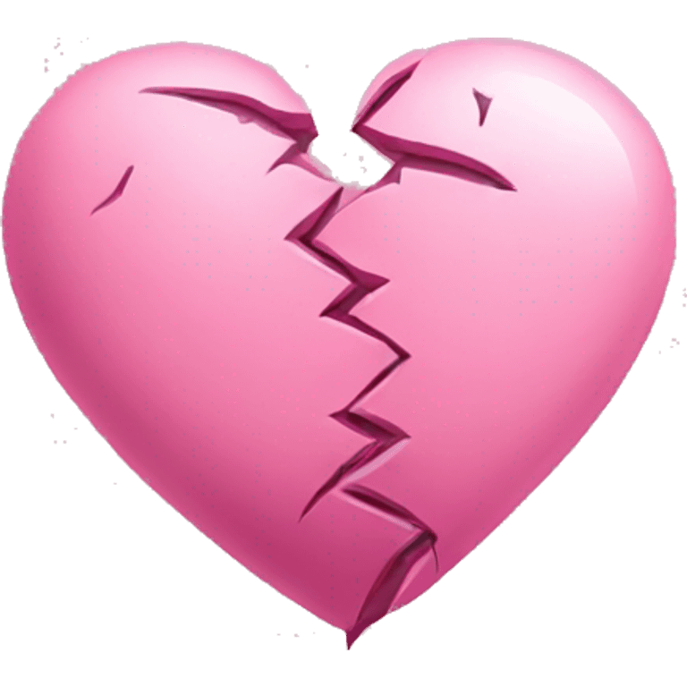 Pink broken heart emoji