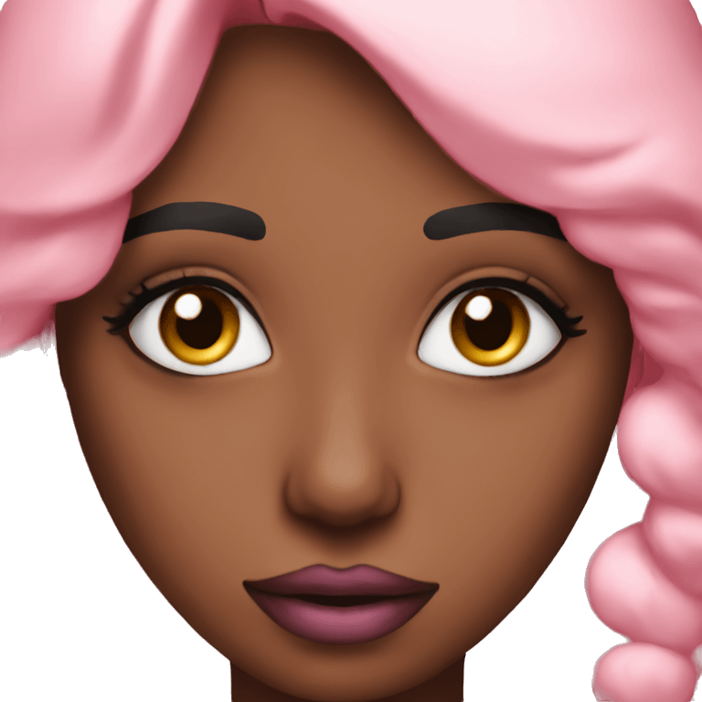 Pink makeup emoji