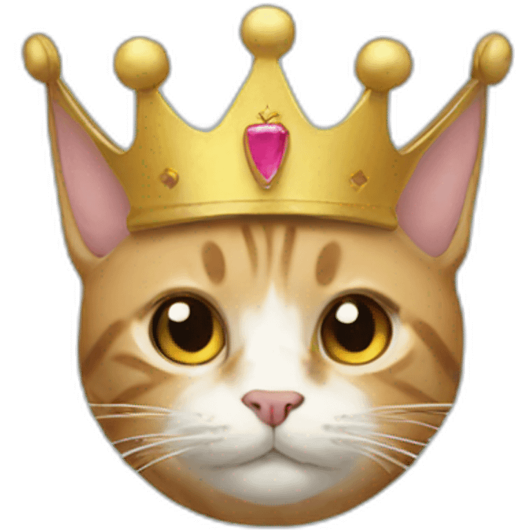 cat crown emoji