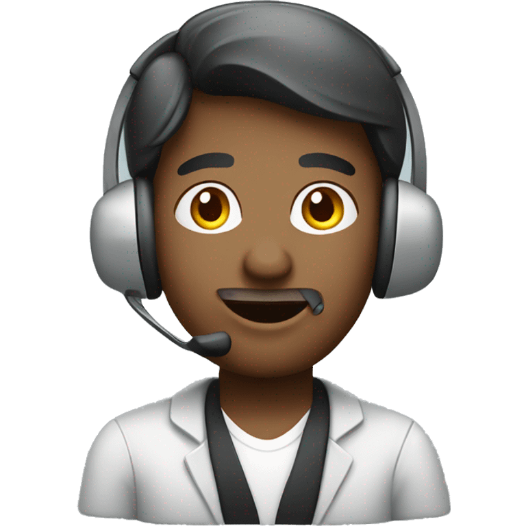 call center representative emoji