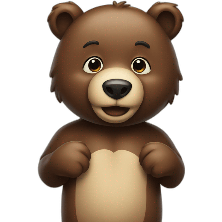 Flirt bear emoji