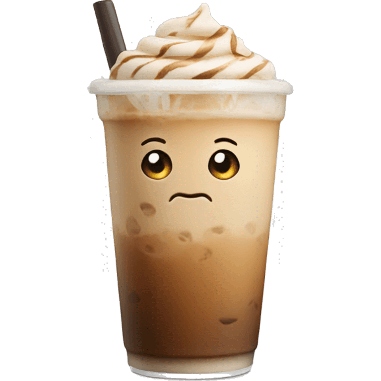 Iced latte emoji