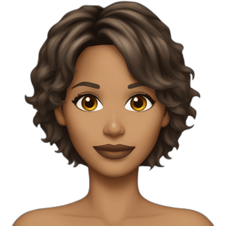 Halle berry only skin nothing else emoji