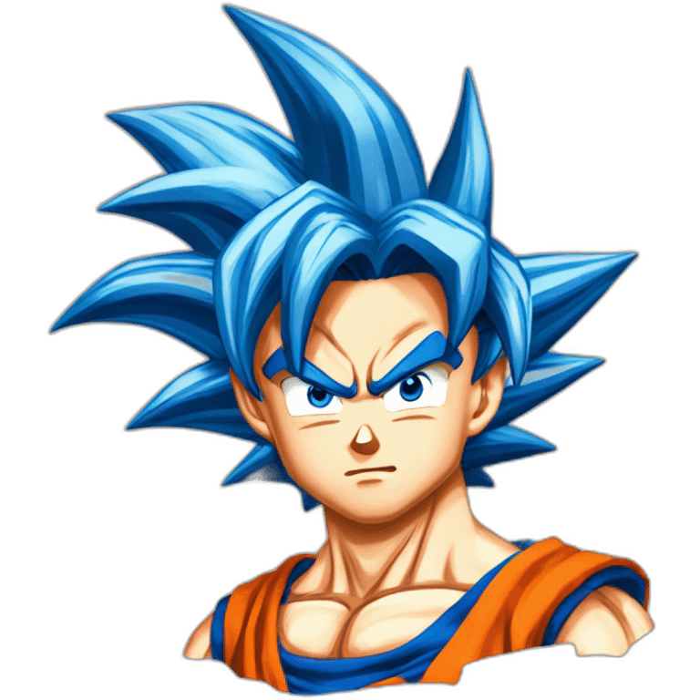 Sen goku super saiyen blue emoji