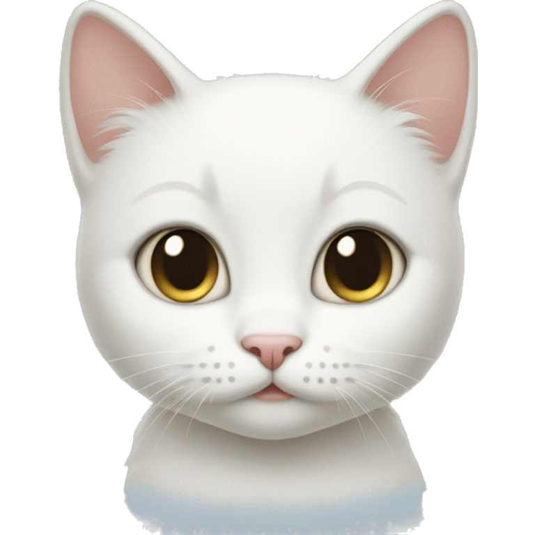 WHITE CAT baby  emoji