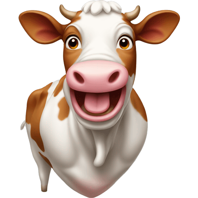 Laughing cow emoji