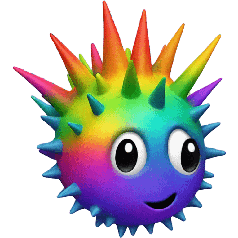 spikey rainbow emoji