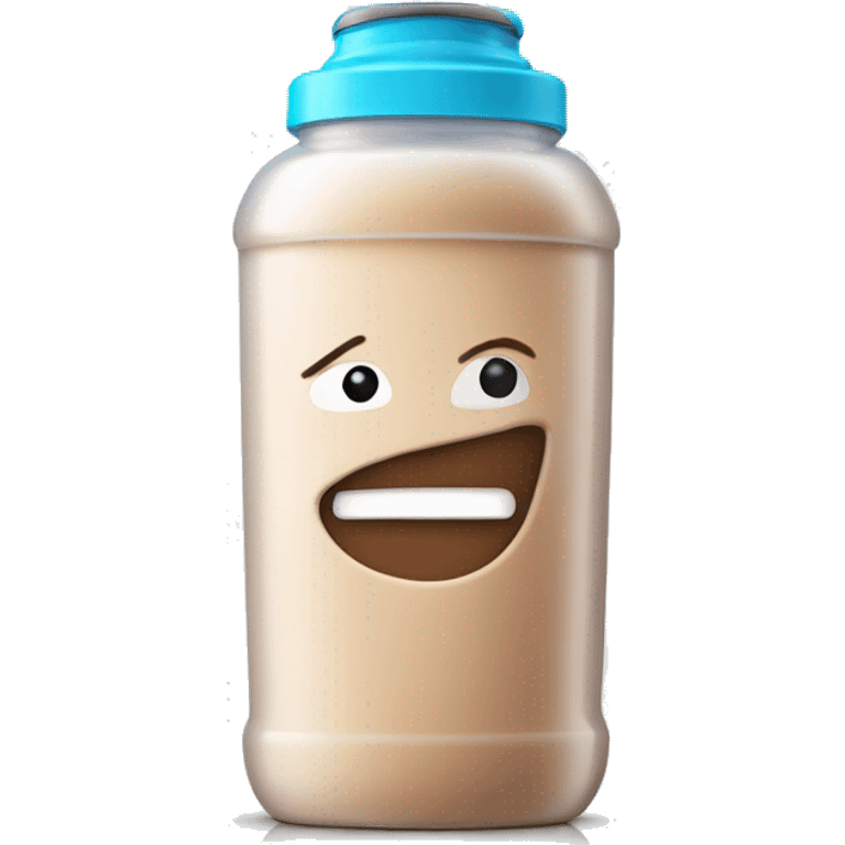 Protein shake in a shaker bottle emoji