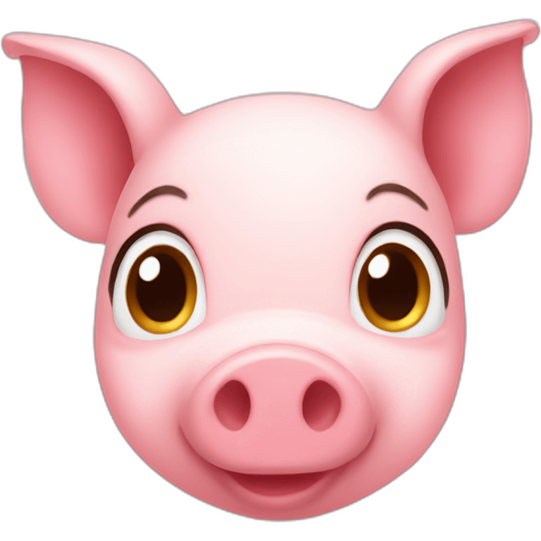 piglet heart face emoji