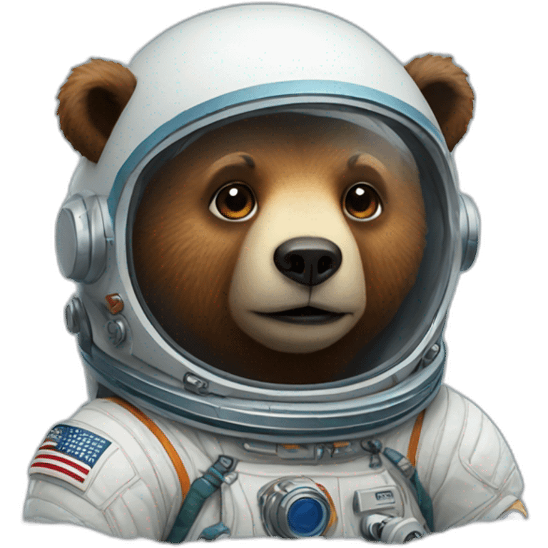 bear astronaut emoji