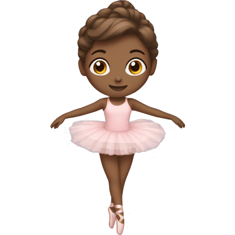 brown hair ballerina emoji