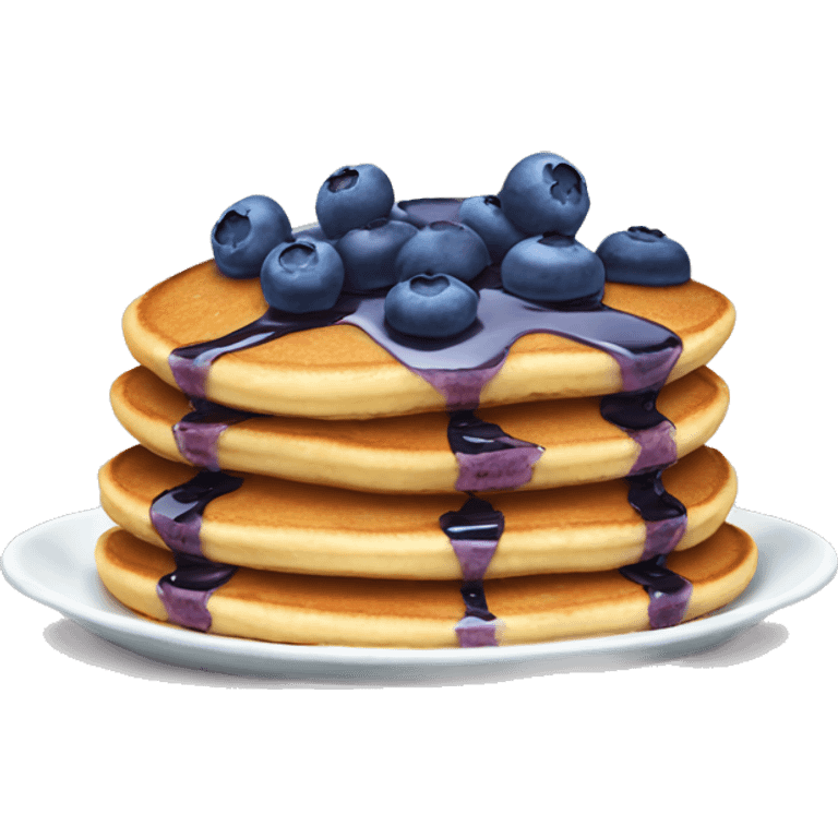 Blueberry pancakes emoji