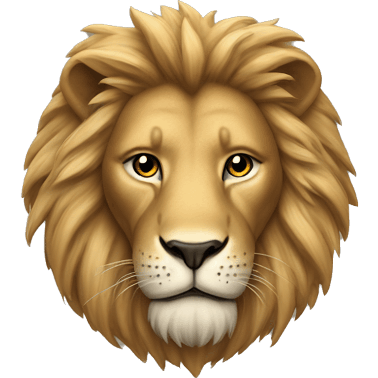 A lion with the inspiration “kingstore” emoji