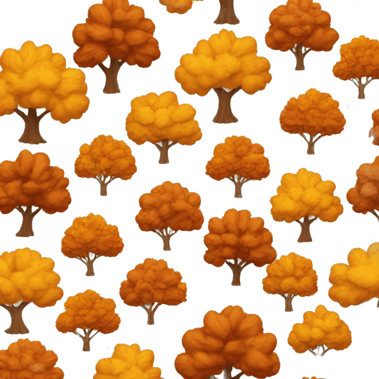 Autumn tree emoji