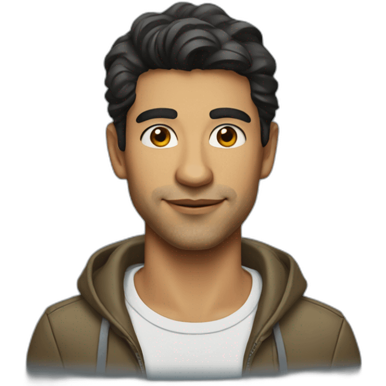 cartoon portrait of Andre Saraiva emoji