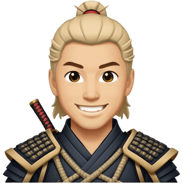 Samurai Ronin smiling emoji