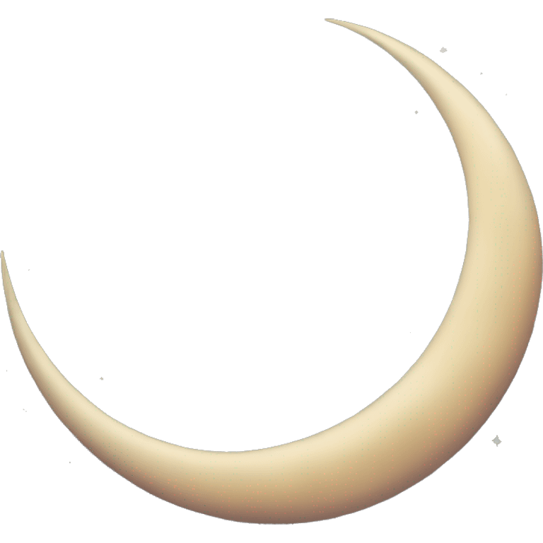 Waxing crescent moon  emoji