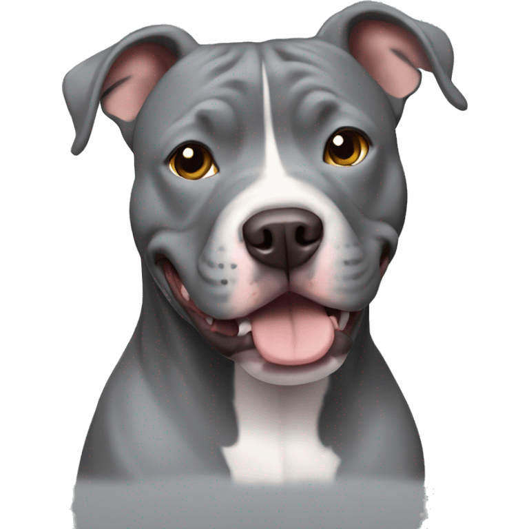 grey pitbull emoji