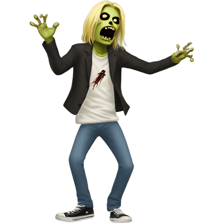 kurt cobain zombie dancing emoji