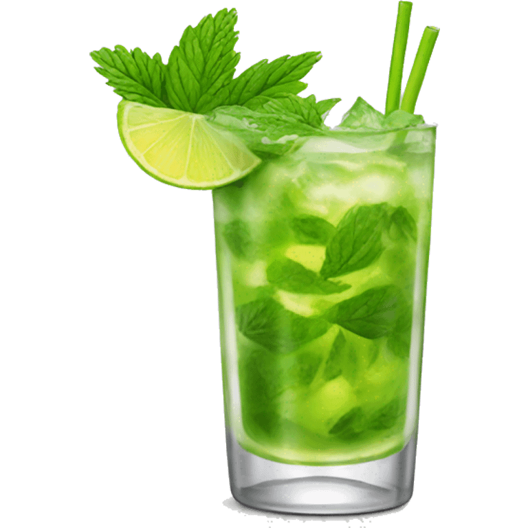 Create an emoji of Mojito with pinea emoji