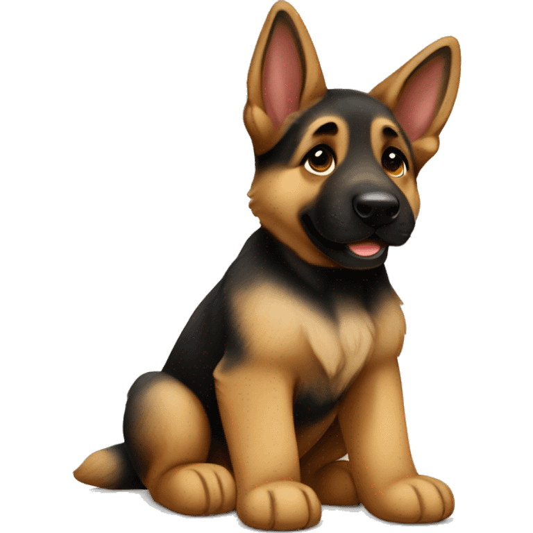 German shepherd puppy emoji