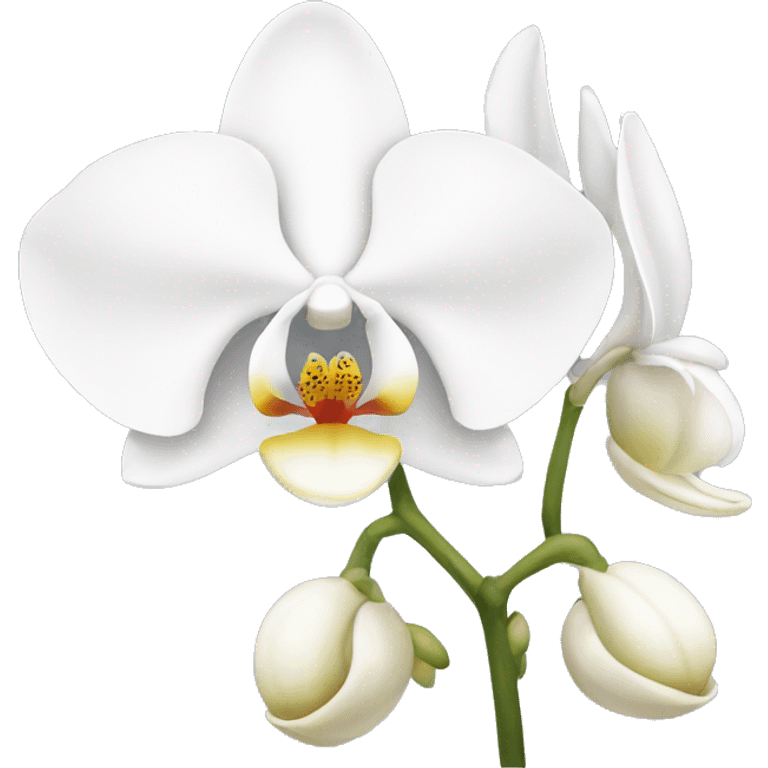 White orchid emoji