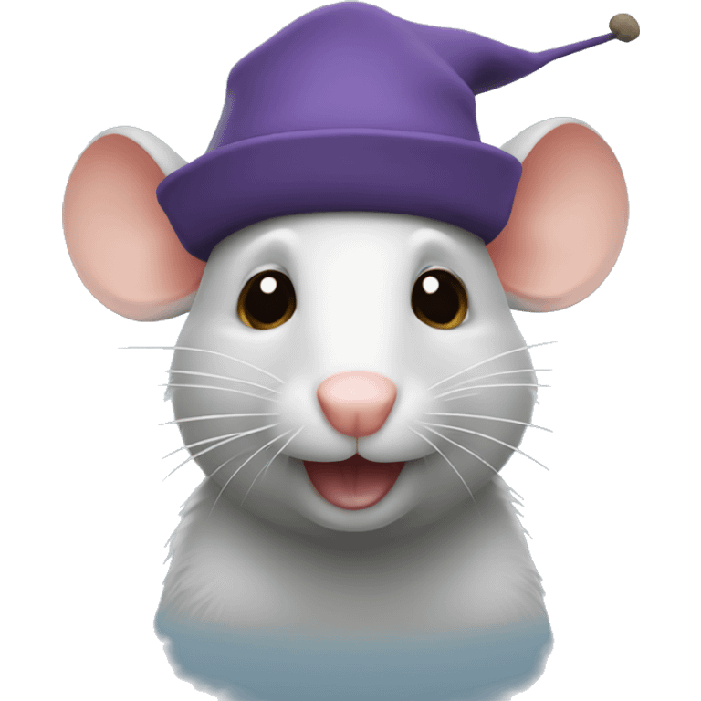 rat wearing a willy hat emoji