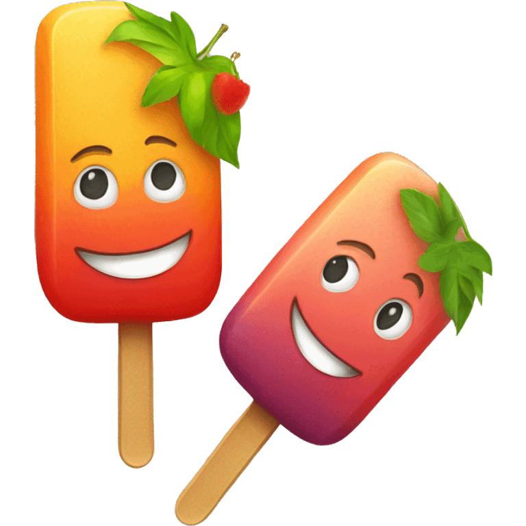 Fruit popsicle emoji