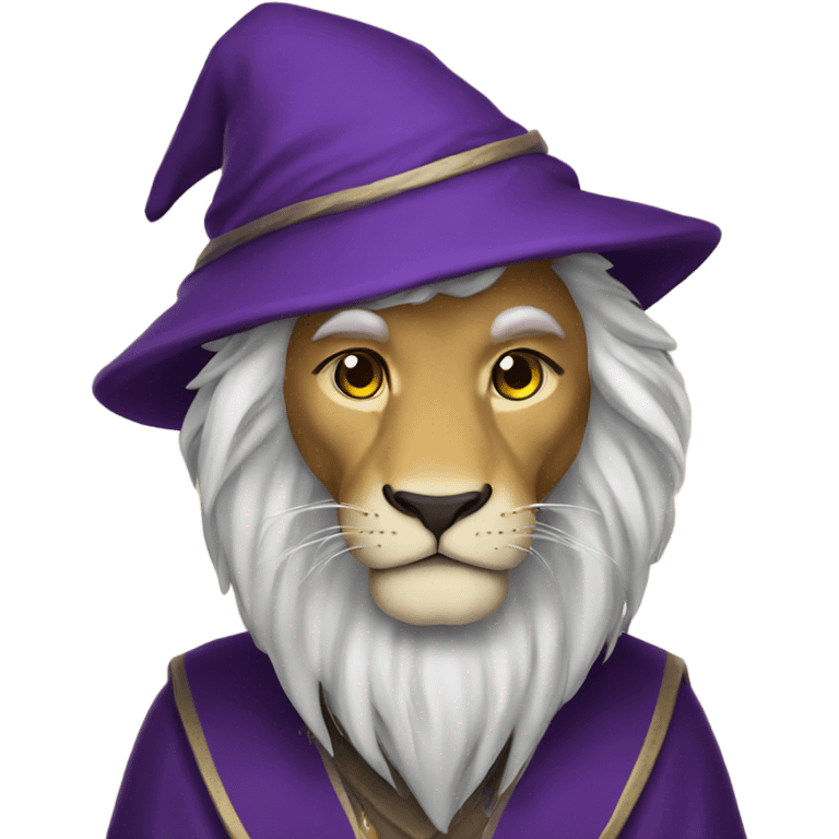 Lion wizard emoji