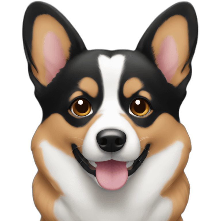 black corgi emoji