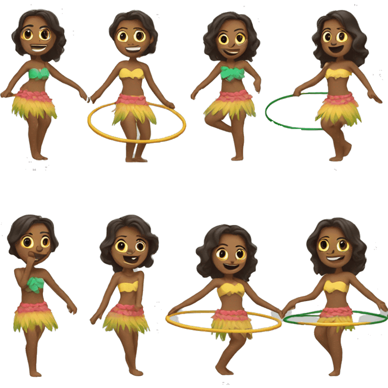 Hula hooping emoji