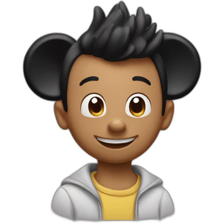 Mickey with classes emoji