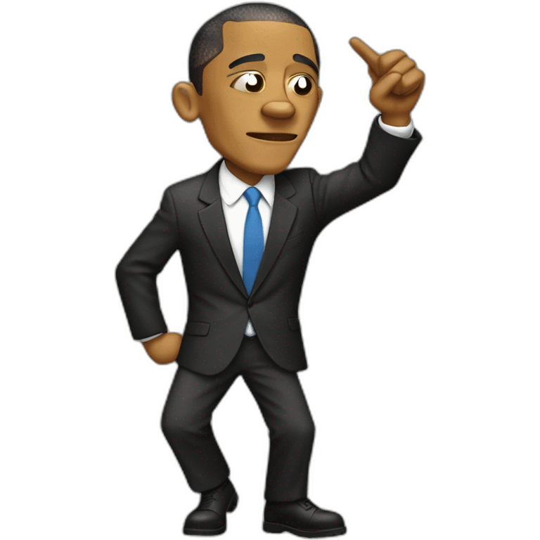 Obama dabbing emoji