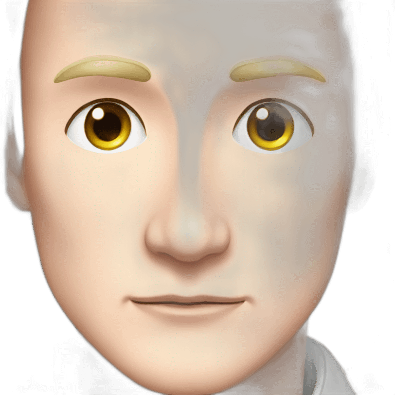 putin from anime with big eye emoji