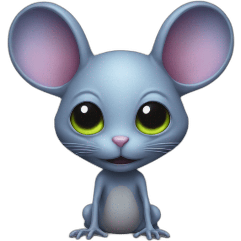 Mouse alien emoji