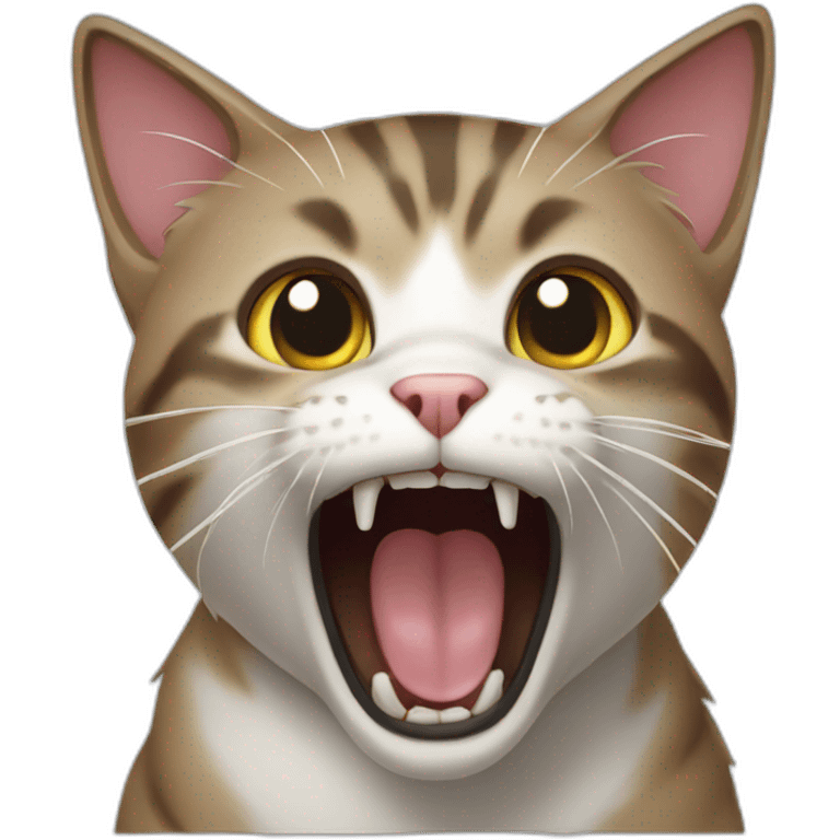 cat screaming emoji